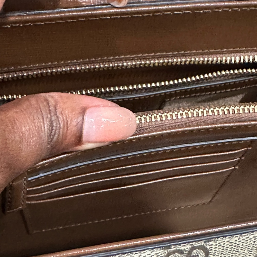 Gucci GG Supreme Monogram Calfskin Medium Horsebit 1955 Top Handle Bag - Picture 8 of 17